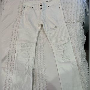 H&M SKINNY WHITE JEANS SIZE 30